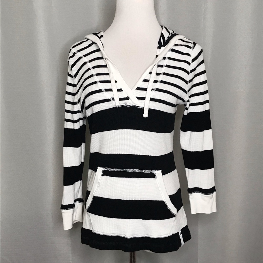 LRL active striped hoodie